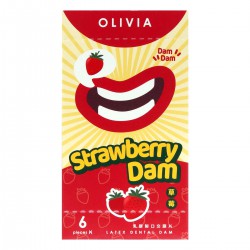 奧莉維亞 草莓香味 6 片口交膜片