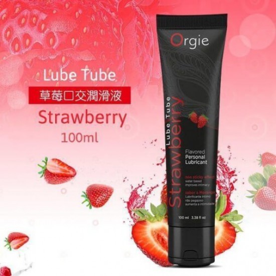 葡萄牙 Orgie Lube Tube 草莓 潤滑油-100ml