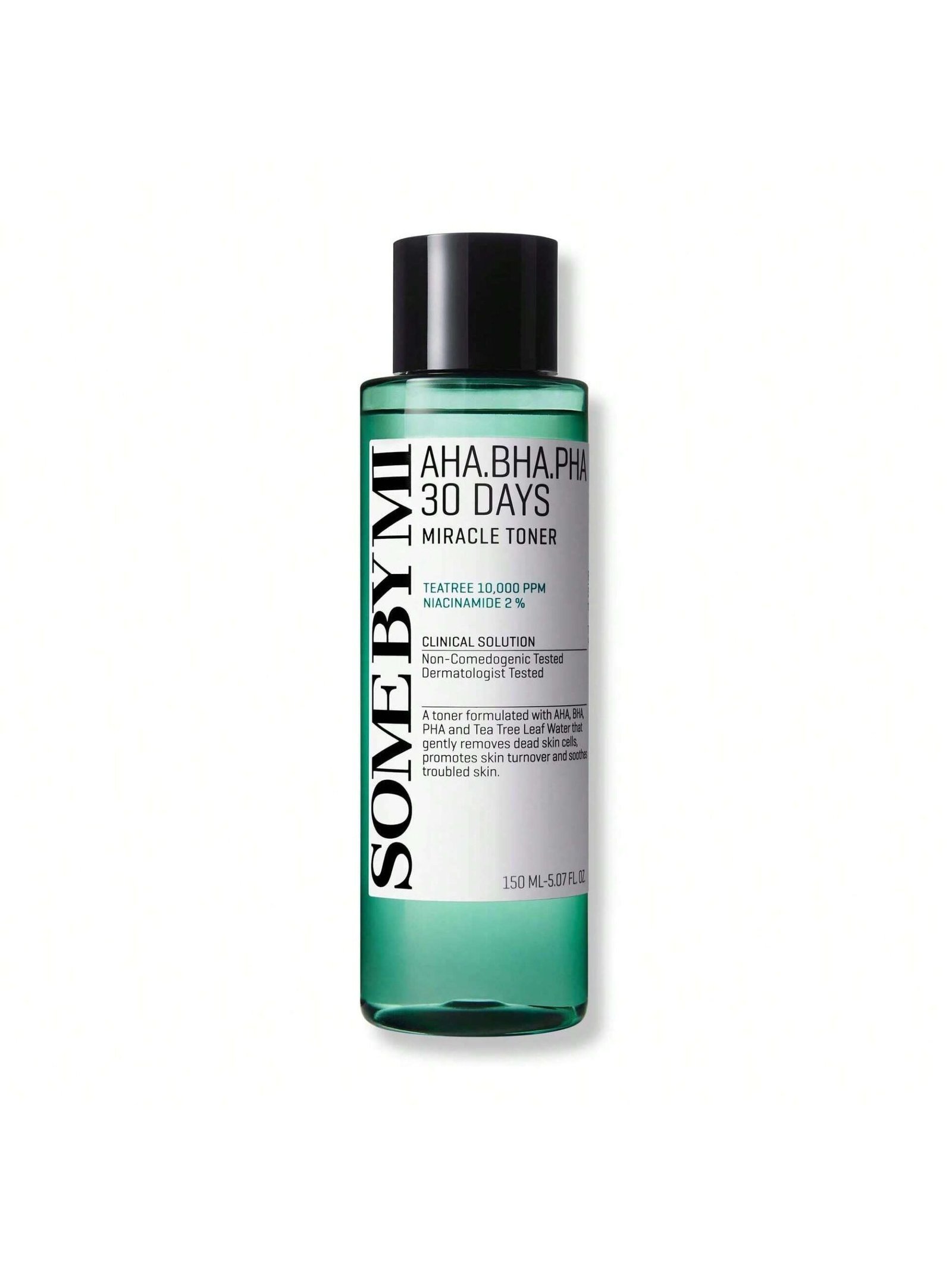 SOME BY MI AHA BHA PHA 30 Days Miracle Toner – 5.07oz, 150ml – Korean Salicylic Acid Exfoliating Face Toner for All Skin Types – Daily Pore Care & Oil Control with 2% Niacinamide – Korean Skin Care