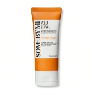 SOME BY MI V10 Hyal Air Fit Sunscreen SPF 50 – 1.69oz, 50ml – Korean Centella Sunscreen for Face with UV Protection – Non-Greasy, No White Cast, No Eye Irritation for Sensitive Skin – Korean Skin Care