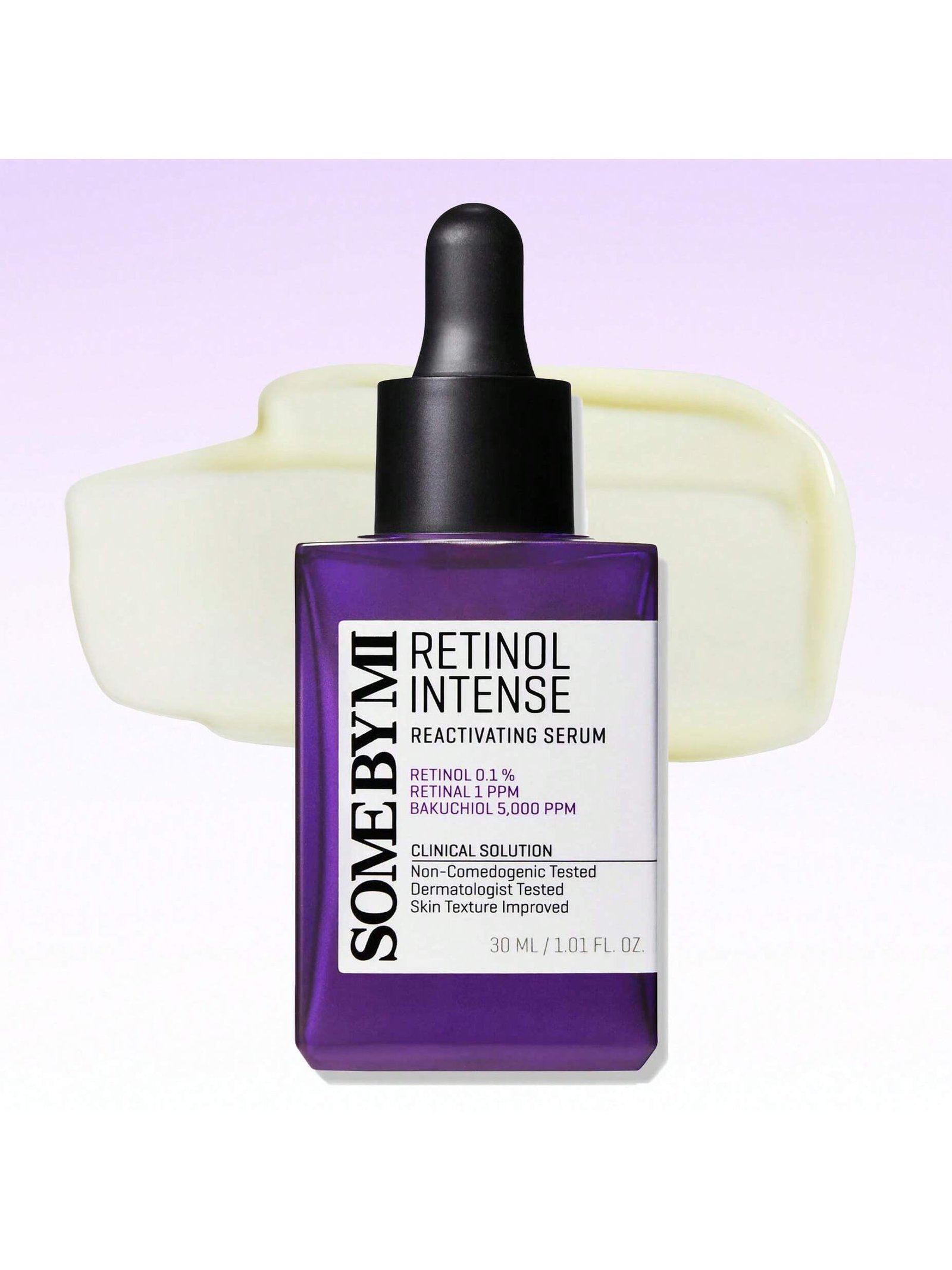 SOME BY MI Retinol Intense Reactivating Serum – 1.01oz, 30ml – Korean Bakuchiol Retinol Serum for Face Firming – Improves Signs of Aging, Minimizes Pore Size & Refines Skin Texture – Korean Skin Care