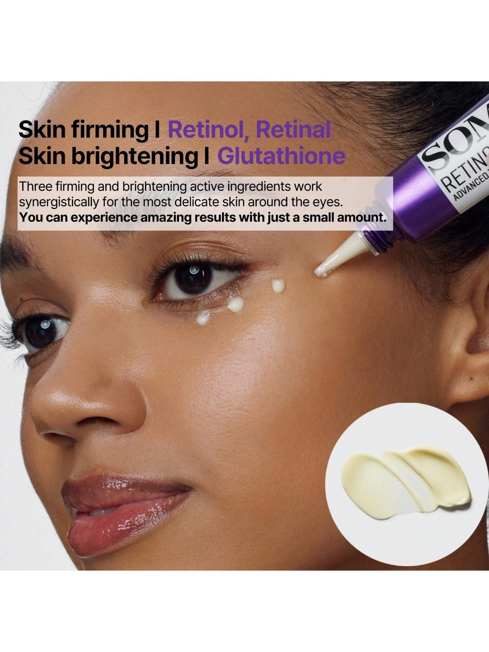 SOME BY MI Retinol Intense Advanced Triple Action Eye Cream – 1.01Oz, 30ml – Korean Retinol Under Eye Cream Anti Aging for Fine Lines – Brightens Dark Circles & Smooths Skin Texture – Korean Skin Care - Image 2