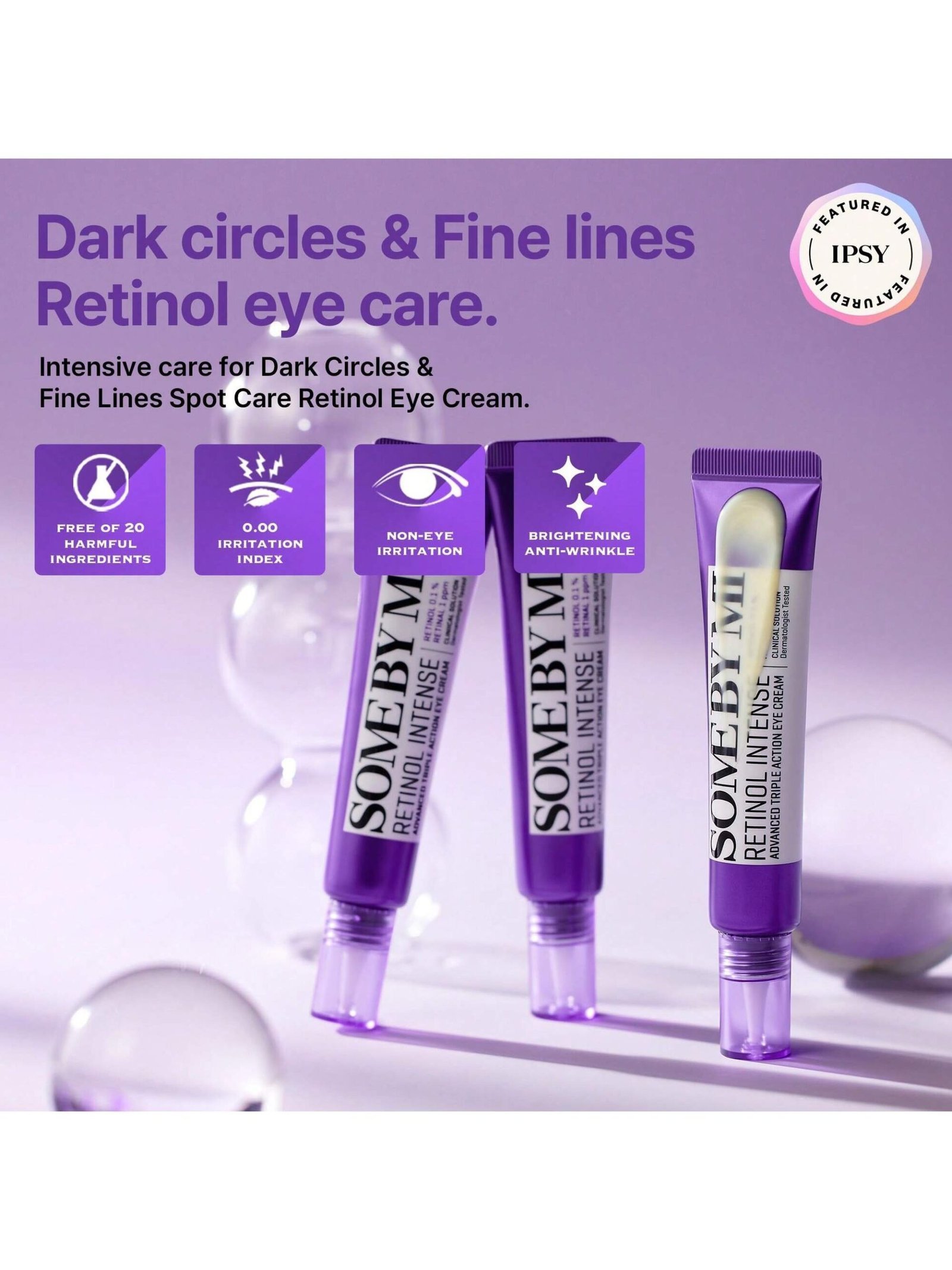 SOME BY MI Retinol Intense Advanced Triple Action Eye Cream – 1.01Oz, 30ml – Korean Retinol Under Eye Cream Anti Aging for Fine Lines – Brightens Dark Circles & Smooths Skin Texture – Korean Skin Care - Image 3