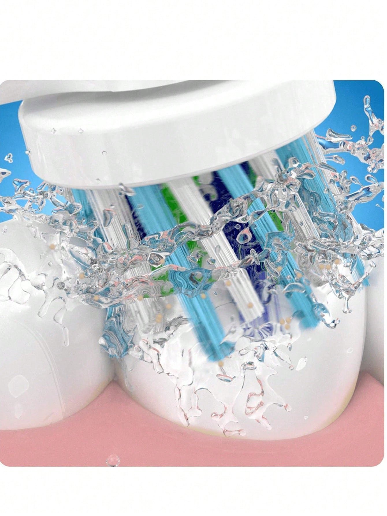Oral-B Cross Action Electric Toothbrush Replacement Brush Heads Refill, 3 Count, White - Image 3
