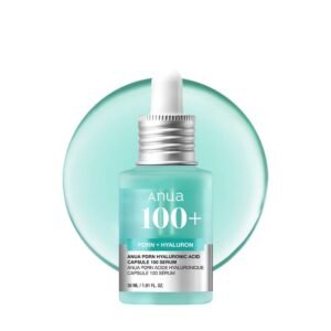 Anua PDRN Hyaluronic Acid Capsule 100 Serum, Radiant Face Serum, Salmon DNA, Hyaluronic Acid, Hydration, Moisture Plumping Effect, Lightweight, Glass Skin, Korean Skincare, 1.01 fl. oz