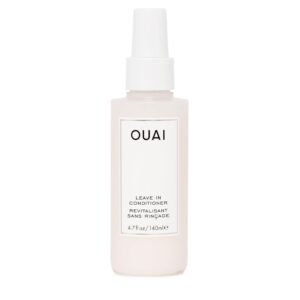OUAI Leave In Conditioner & Heat Protectant for Hair - Prep Hair for Styling or Use as Detangling Spray to Fight Frizz & Flyaways - No Parabens, Sulfates or Phthalates (4.7 oz)