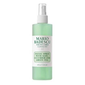 Mario Badescu Facial Spray with Aloe, Cucumber and Green Tea for All Skin Types, Face Mist that Hydrates & Invigorates, 8 fl.oz