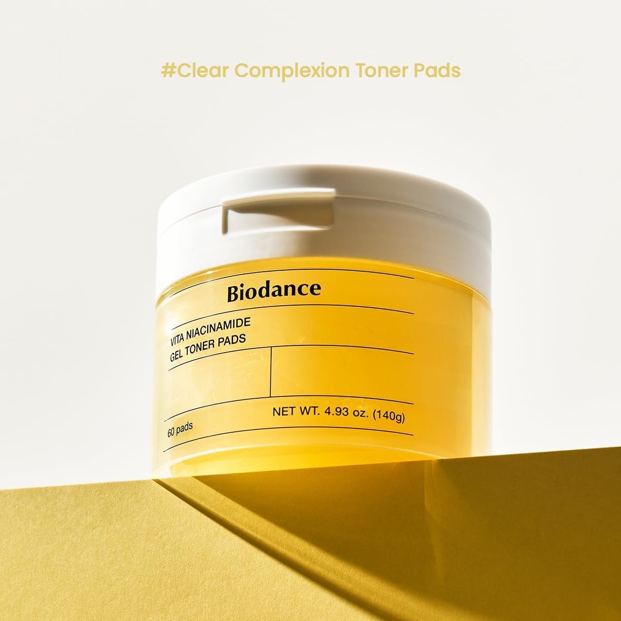 Biodance Vita Niacinamide Gel Toner Pads, Dark Spot Corrector, Evening Skin Tone, Gentle Exfoliating Toner Pads with Vitamin C, Pre-Soaked Pads, Korean Skin Careㅣ4.93 fl.oz.(140g)*60Pads - Image 2