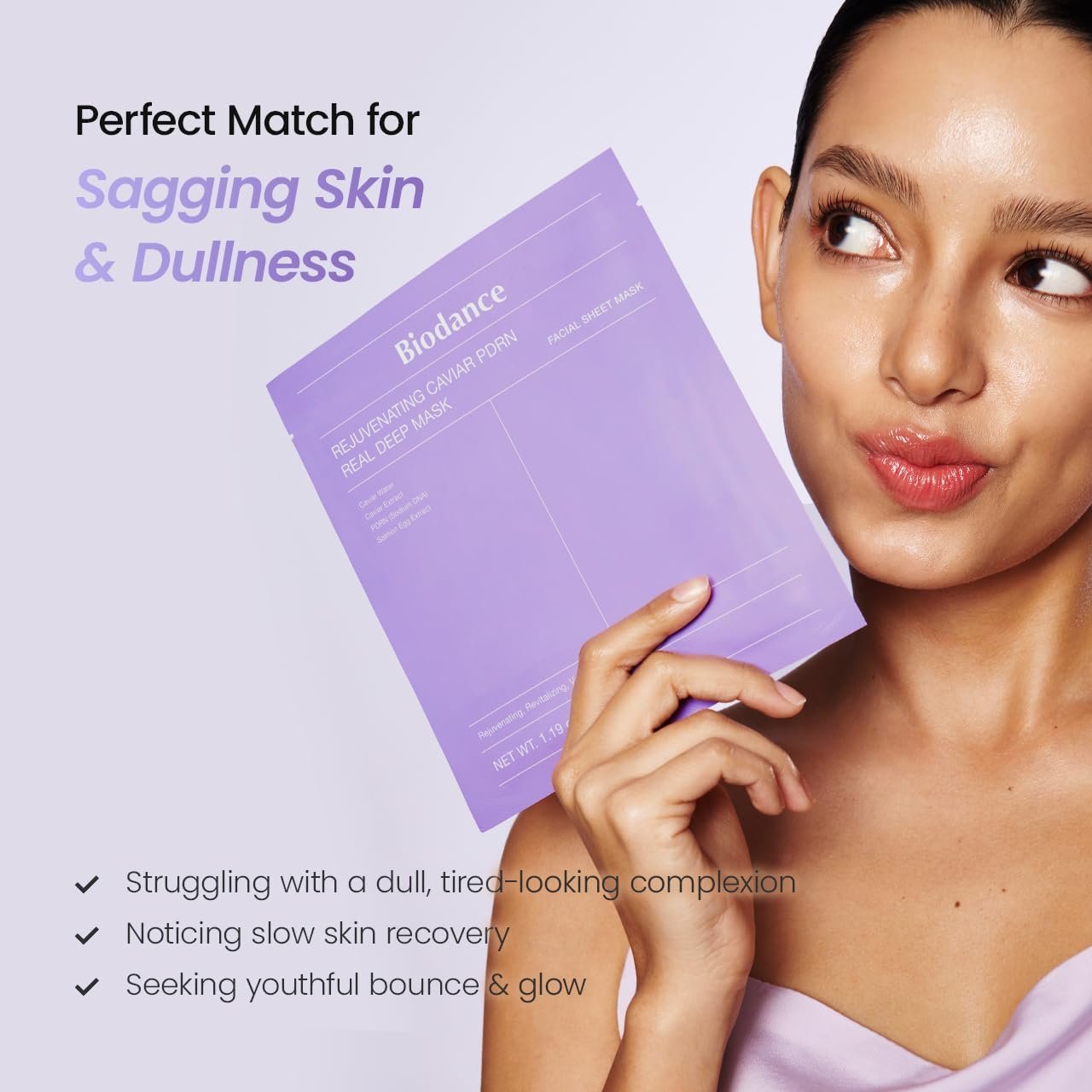 BIODANCE Rejuvenating Caviar PDRN Real Deep Mask, Overnight Hydrogel Face Mask, Skin Firming, Radiance, Enhancing Skin Recovery, Korean Skin Care | 1.19oz(34g) x 4ea - Image 2