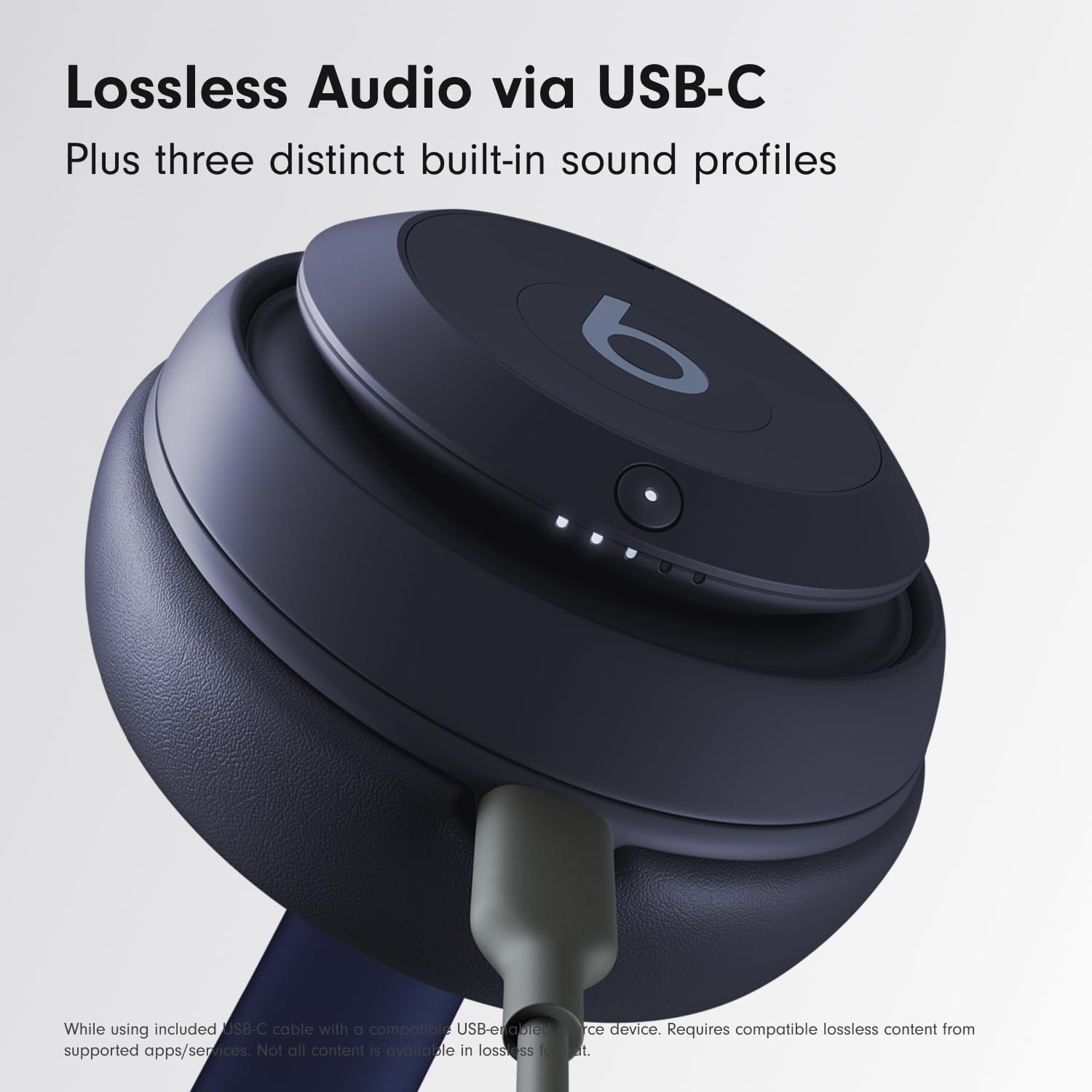 Beats Studio Pro - Premium Wireless Over-Ear Headphones- Up to 40-Hour Battery Life, Active Noise Cancelling, USB-C Lossless Audio, Apple & Android Compatible - Navy - Image 2