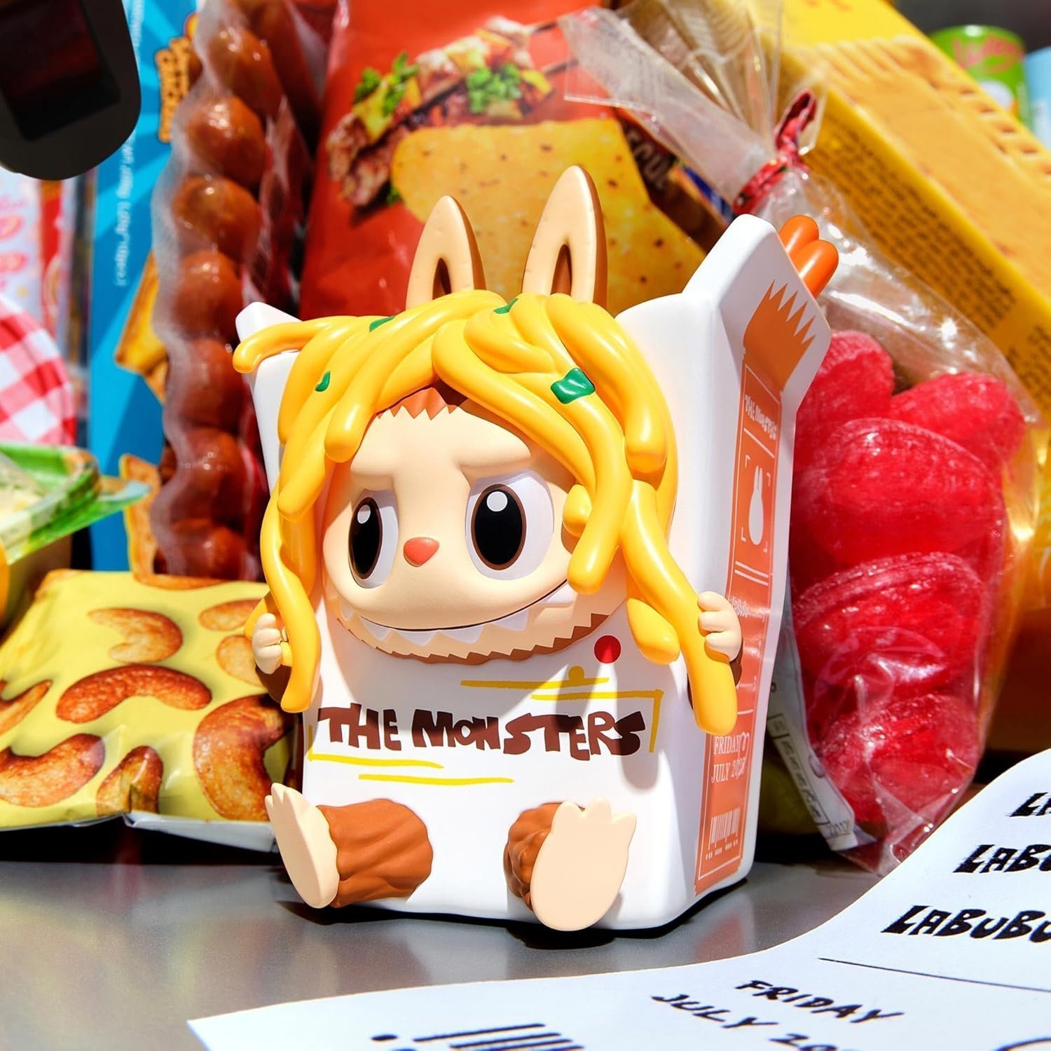 LABUBU The Monsters Wacky Mart Series Blind Box Figures, Random Design Action Figures Collectible Toys Home Decorations, Holiday Birthday Gifts for Girls and Boys, Single Box - 图片 3