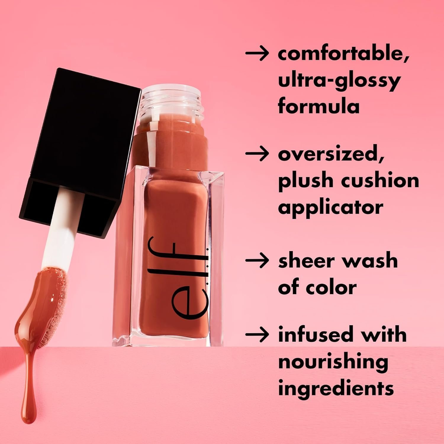 e.l.f. Glow Reviver Lip Oil, Nourishing Tinted Lip Oil For A High-shine Finish, Infused With Jojoba Oil, Vegan & Cruelty-free, Pink Quartz - Image 2
