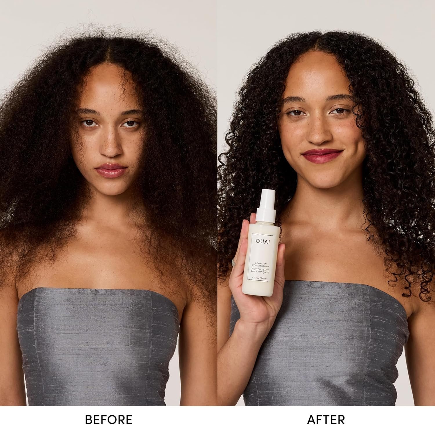 OUAI Leave In Conditioner & Heat Protectant for Hair - Prep Hair for Styling or Use as Detangling Spray to Fight Frizz & Flyaways - No Parabens, Sulfates or Phthalates (4.7 oz) - Image 2