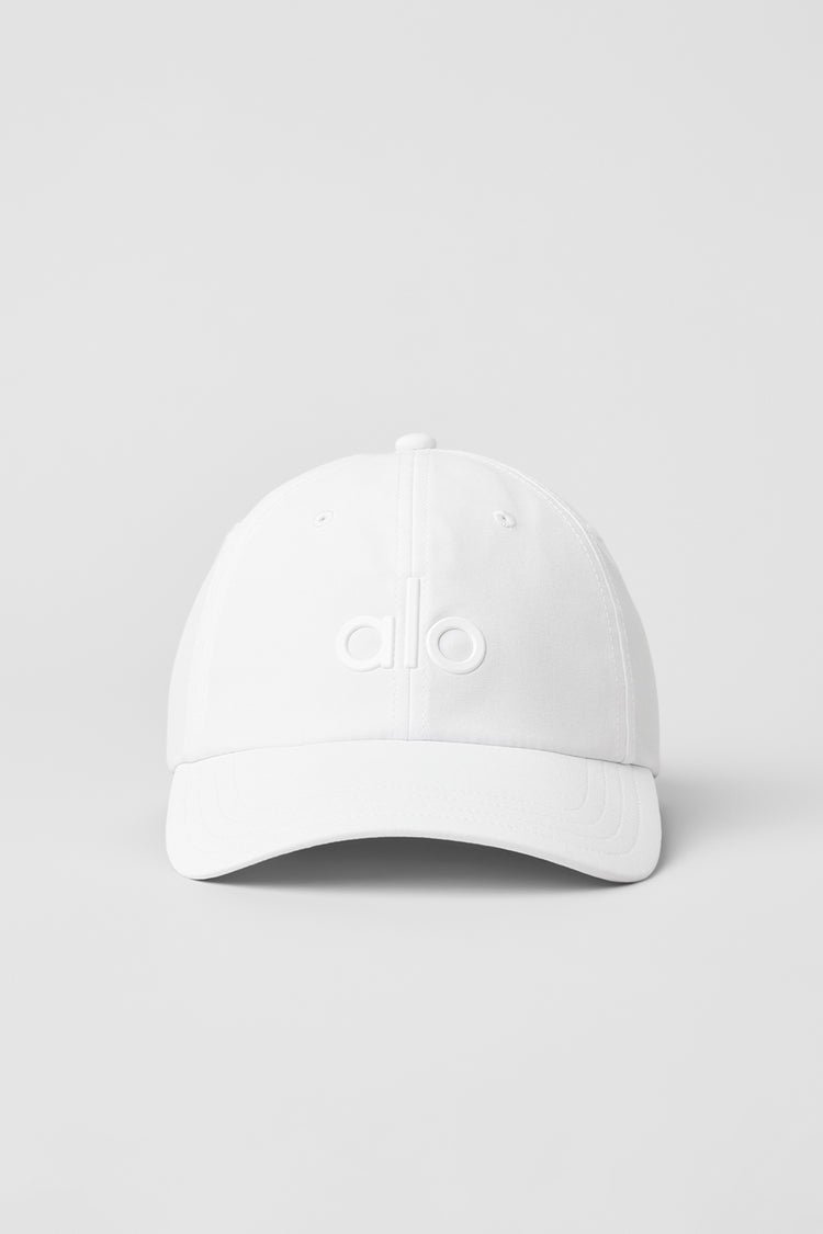Alo Performance Off-Duty Cap – White/White