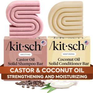 Kitsch Castor Oil Shampoo Bar & Coconut Oil Conditioner