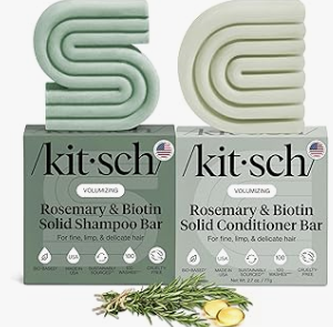 Kitsch Rosemary & Biotin Shampoo and Conditioner Set for Hair