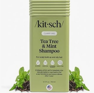 Kitsch Clarifying Tea Tree & Mint Liquid Shampoo for Men and Women – Clarifying Shampoo