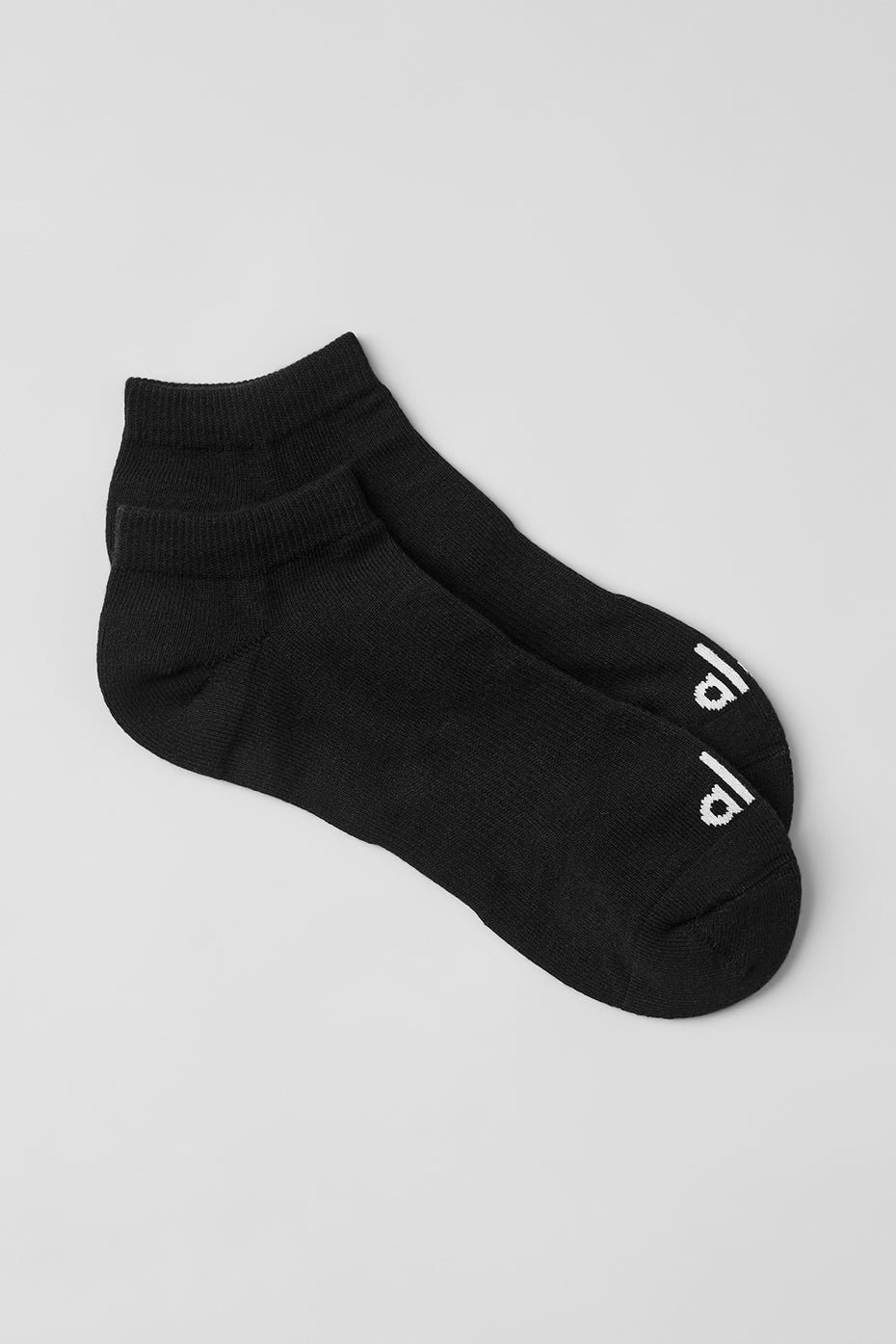 Alo Unisex Performance Tab Sock – Black/Titanium