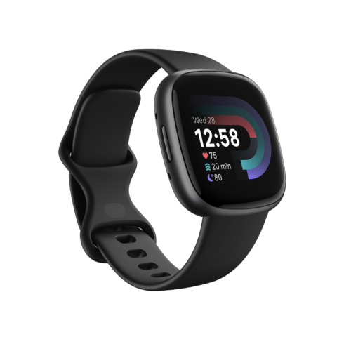 Fitbit Versa 4 Fitness Smartwatch Black Graphite