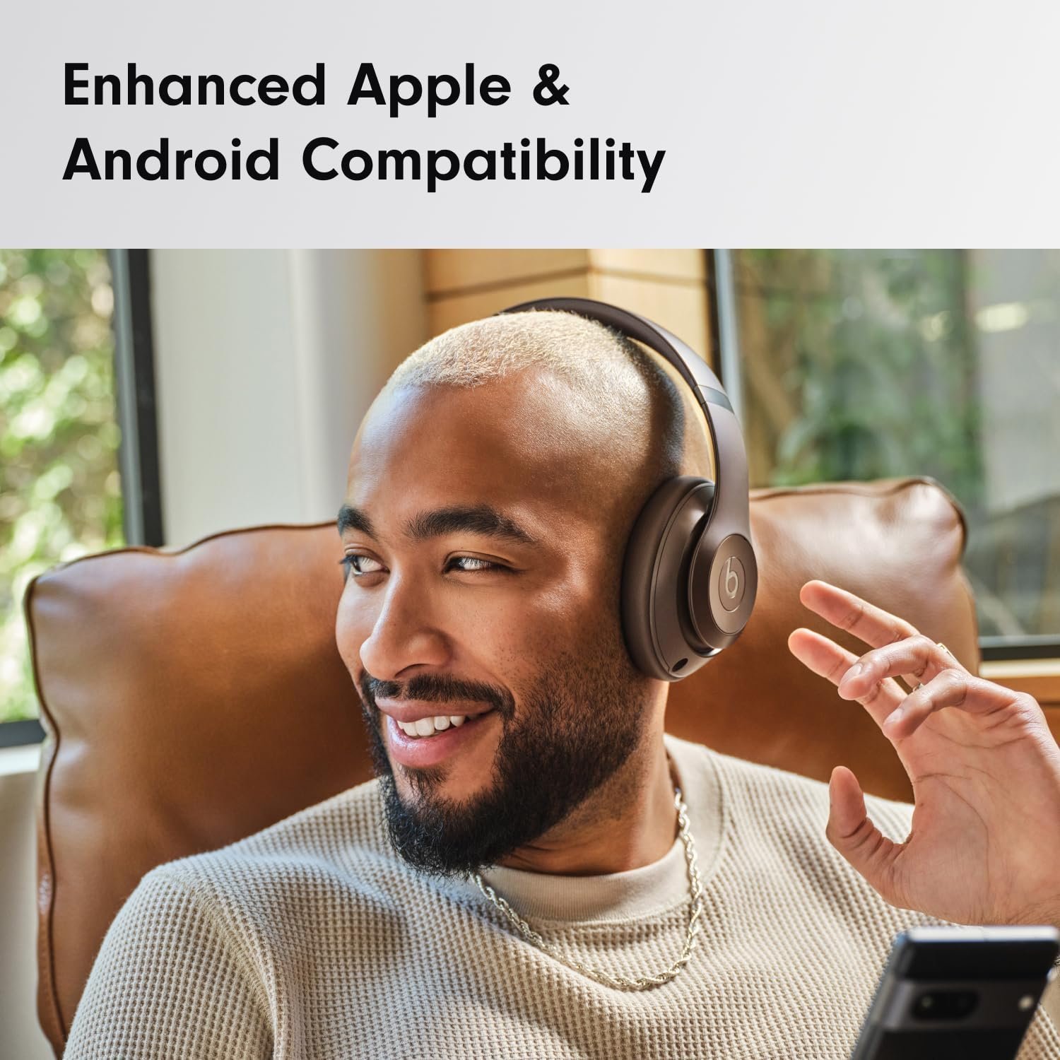 Beats Studio Pro - Premium Wireless Over-Ear Headphones- Up to 40-Hour Battery Life, Active Noise Cancelling, USB-C Lossless Audio, Apple & Android Compatible - Deep Brown - Image 3